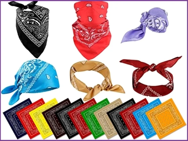 Trang trí túi xách bằng khăn bandana
