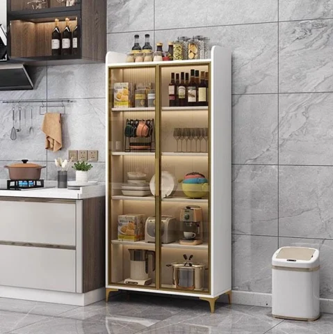 Tủ kính đựng chén bát cao cấp hiện đại