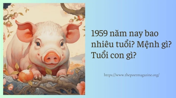 Tuổi âm lịch của người sinh năm 1959